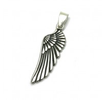 PE001217 Sterling silver pendant solid 925 Angel Wings